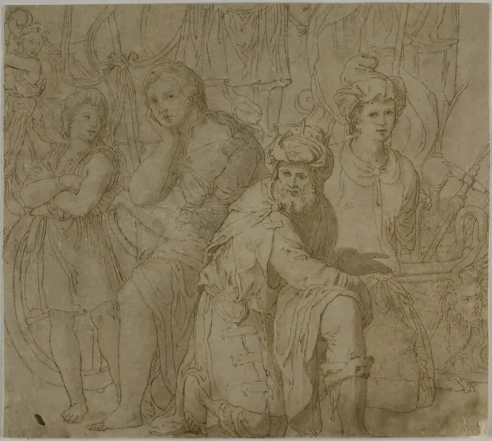 Framed Print : Part of The Truimph and Exploits of Furius Camillus, n.d. Creator: Francesco Salviati Framed Print : Part of The Truimph and Exploits of Furius Camillus, n.d. Creator: Francesco Salviati