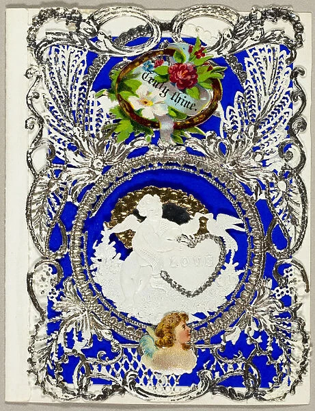 Truly Thine (valentine), c. 1860. Creator: John Windsor