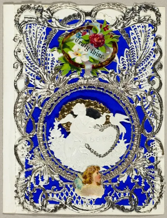 Framed Print : Truly Thine (valentine), c. 1860. Creator: John Windsor Framed Print : Truly Thine (valentine), c. 1860. Creator: John Windsor
