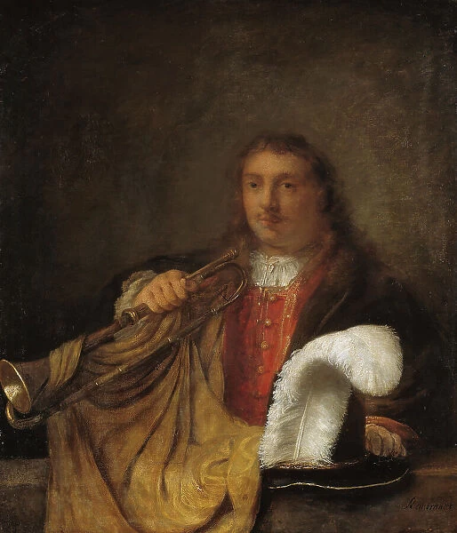 Trumpeter. Creator: Manner of Rembrandt  (1606-1669)    