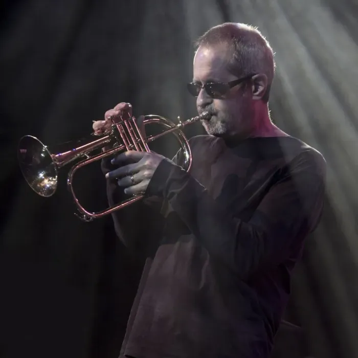 Framed Print : Trumpeter Walt Fowler, 2017. Artist: Alan John Ainsworth Framed Print : Trumpeter Walt Fowler, 2017. Artist: Alan John Ainsworth