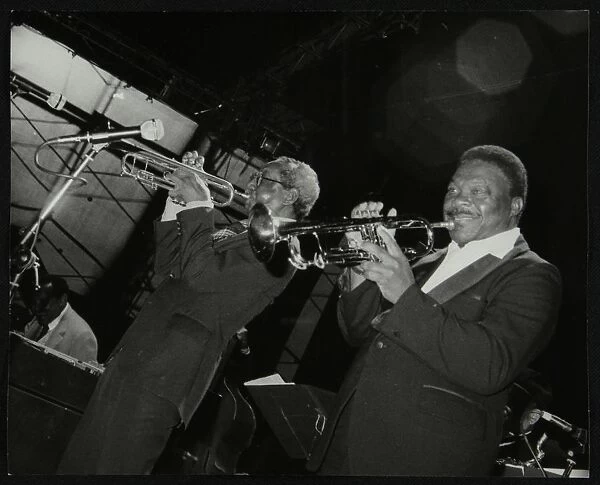 Trumpeters Joe Newman and Cat Anderson at the Newport Jazz Festival, Middlesbrough, 1978