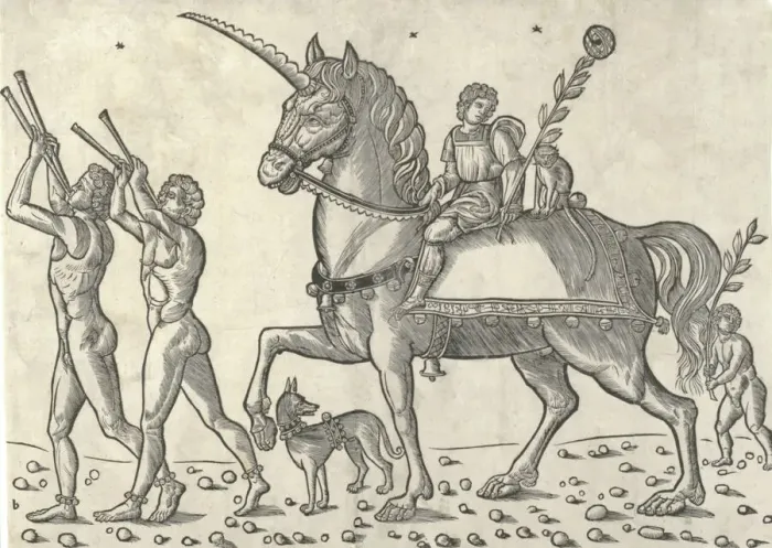 Framed Print : Trumpeters leading Ceasar on horseback, from The Triumphs of Caesar, 1504. Creator: Jacob von Strassburg Framed Print : Trumpeters leading Ceasar on horseback, from The Triumphs of Caesar, 1504. Creator: Jacob von Strassburg