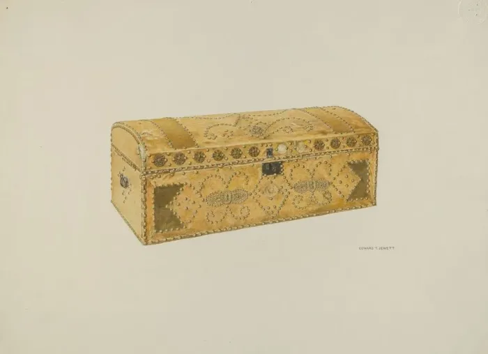 Framed Print : Trunk, c. 1938. Creator: Edward Jewett