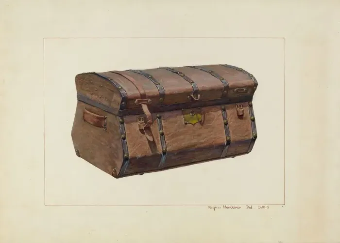 Framed Print : Trunk, c. 1938. Creator: Regina Henderer Framed Print : Trunk, c. 1938. Creator: Regina Henderer