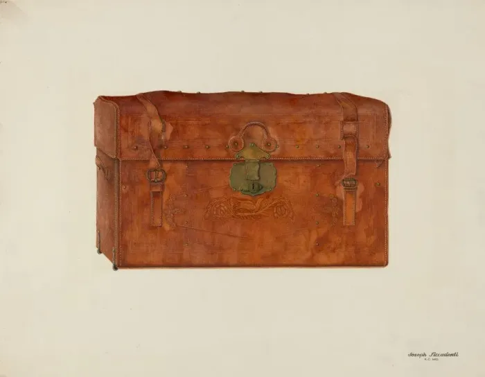 Framed Print : Trunk, c. 1940. Creator: Joseph Ficcadenti Framed Print : Trunk, c. 1940. Creator: Joseph Ficcadenti