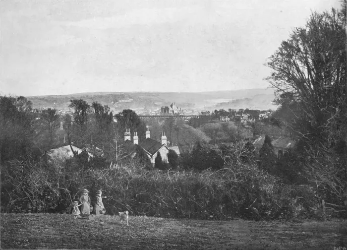 Framed Print : Truro, from Kenwyn, c1896. Artist: Frederick Argall Framed Print : Truro, from Kenwyn, c1896. Artist: Frederick Argall