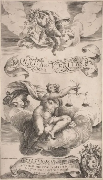 Framed Print : Truth and Justice. Creator: Cherubino Alberti Framed Print : Truth and Justice. Creator: Cherubino Alberti