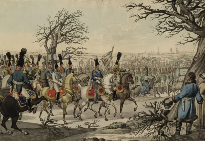 Framed Print : Tsar Alexander I and King Frederick William III before the troops, ca 1813. Artist Framed Print : Tsar Alexander I and King Frederick William III before the troops, ca 1813. Artist