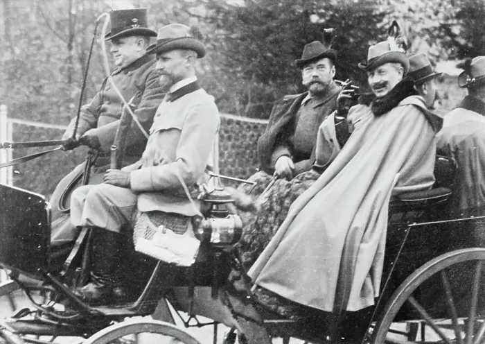 Framed Print : Tsar Nicholas II and Kaiser William II, between c1910 and c1915. Creator: Bain News Service Framed Print : Tsar Nicholas II and Kaiser William II, between c1910 and c1915. Creator: Bain News Service