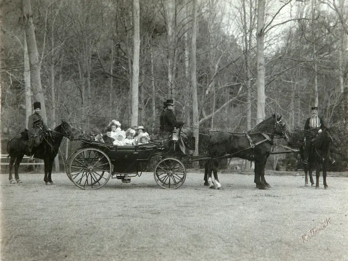 Framed Print : Tsar Nicholas II of Russia with his family in the park of Tsarskoye Selo, Russia, 1900s. Artist: K von Hahn Framed Print : Tsar Nicholas II of Russia with his family in the park of Tsarskoye Selo, Russia, 1900s. Artist: K von Hahn