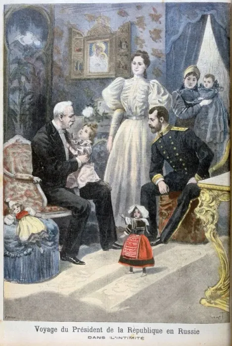 Framed Print : Tsar Nicholas II of Russia and Felix Faure, President of the French Republic, 1897. Artist: Oswaldo Tofani Framed Print : Tsar Nicholas II of Russia and Felix Faure, President of the French Republic, 1897. Artist: Oswaldo Tofani