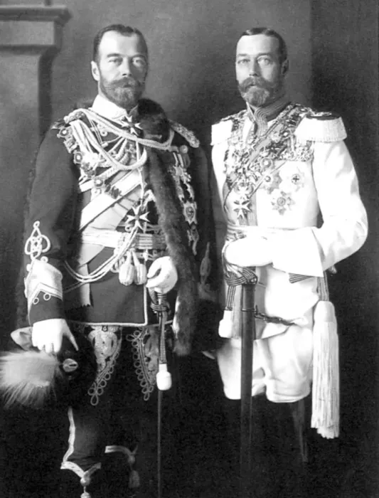 Framed Print : Tsar Nicholas II of Russia and George V of the United Kingdom, 1913 Framed Print : Tsar Nicholas II of Russia and George V of the United Kingdom, 1913