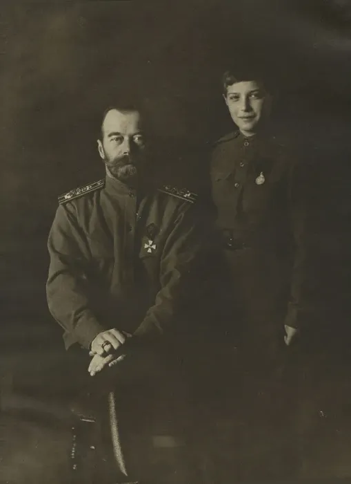 Framed Print : Tsar Nicholas II and Tsarevich Alexei, 1915. Creator: Levitsky, Sergei Lvovich (1819-1898) Framed Print : Tsar Nicholas II and Tsarevich Alexei, 1915. Creator: Levitsky, Sergei Lvovich (1819-1898)