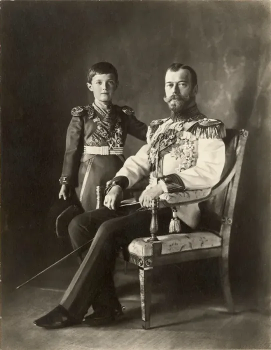 Framed Print : Tsar Nicholas II and Tsarevich Alexei, c. 1910 Framed Print : Tsar Nicholas II and Tsarevich Alexei, c. 1910