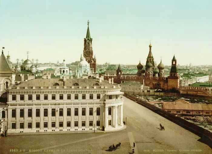 Framed Print : Tsar Square in the Moscow Kremlin, Russia, 1890s Framed Print : Tsar Square in the Moscow Kremlin, Russia, 1890s