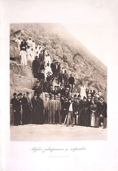 Tsarevich Nicholas Alexandrovich of Russia visiting Egypt, 1891. Artist: Ukhtomsky, Esper Esperovich (1861-1921)