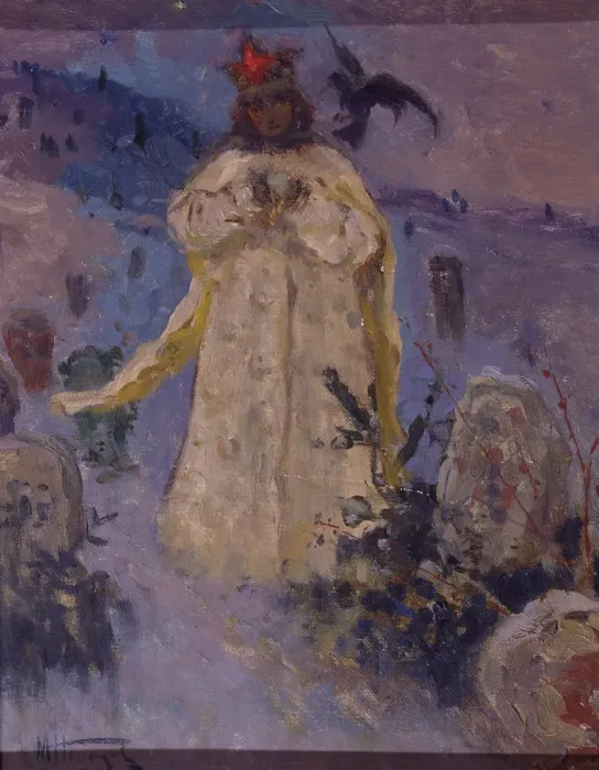 Framed Print : Tsarevna (The Princess), 1887. Artist: Nesterov, Mikhail Vasilyevich (1862-1942) Framed Print : Tsarevna (The Princess), 1887. Artist: Nesterov, Mikhail Vasilyevich (1862-1942)