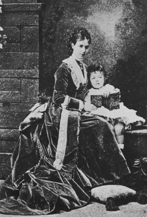 Framed Print : Tsarina Maria Feodorovna of Russia with Tsarevich Nicholas, c1873 Framed Print : Tsarina Maria Feodorovna of Russia with Tsarevich Nicholas, c1873