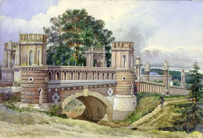 Framed Print : Tsaritsyno, 1896. Artist: Golitsyn, A. N. (active 1890s) Framed Print : Tsaritsyno, 1896. Artist: Golitsyn, A. N. (active 1890s)