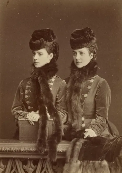 Framed Print : Tsesarevna Maria Feodorovna (1847-1928), later Empress of Russia, and the Princess of Wales (1844-19 Framed Print : Tsesarevna Maria Feodorovna (1847-1928), later Empress of Russia, and the Princess of Wales (1844-19