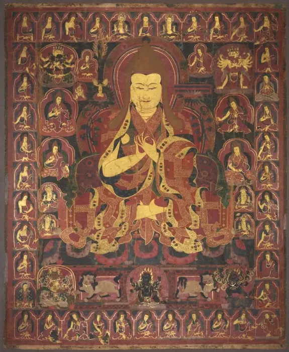 Framed Print : Tsong Khapa, Founder of the Geluk Order, c. 1440-1470. Creator: Unknown Framed Print : Tsong Khapa, Founder of the Geluk Order, c. 1440-1470. Creator: Unknown