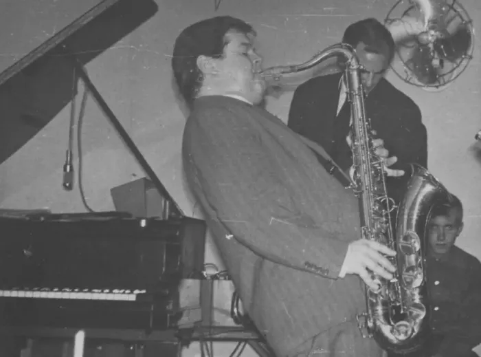Framed Print : Tubby Hayes and Ronnie Scott, Ronnie Scott's, Gerrard Street, London, 1959. Creator: Brian Foskett Framed Print : Tubby Hayes and Ronnie Scott, Ronnie Scott's, Gerrard Street, London, 1959. Creator: Brian Foskett