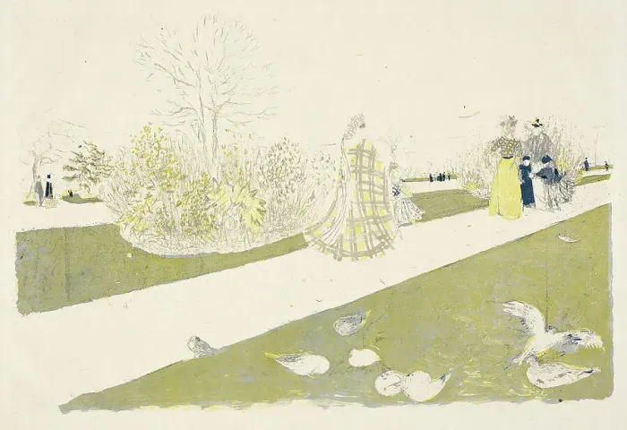 Framed Print : The Tuileries Garden, 1896. Creator: Edouard Vuillard Framed Print : The Tuileries Garden, 1896. Creator: Edouard Vuillard