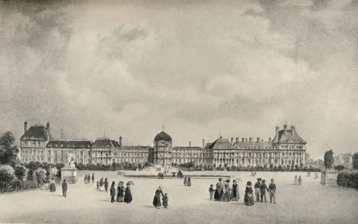 Framed Print : The Tuileries Palace from the Gardens, 1915 Framed Print : The Tuileries Palace from the Gardens, 1915