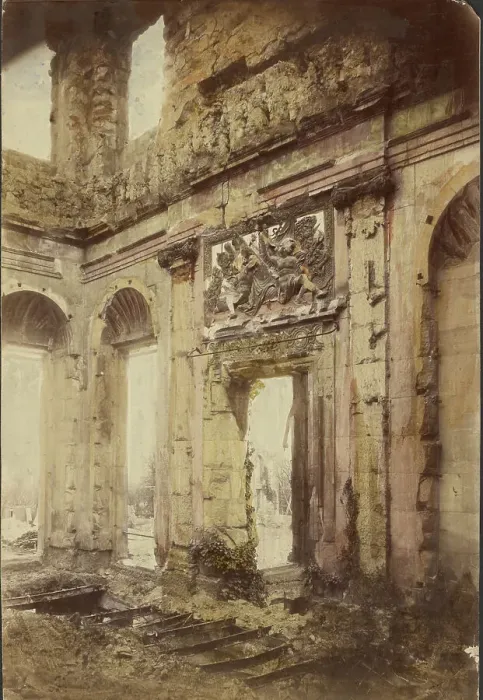 Framed Print : Tuileries Palace in ruins, 1871-1883. Creator: Unknown Framed Print : Tuileries Palace in ruins, 1871-1883. Creator: Unknown