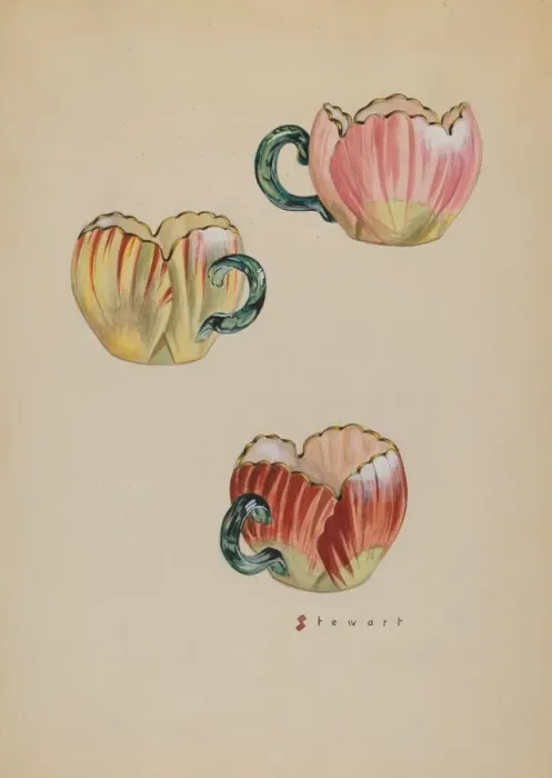 Framed Print : Tulip Cups, c. 1937. Creator: Robert Stewart Framed Print : Tulip Cups, c. 1937. Creator: Robert Stewart