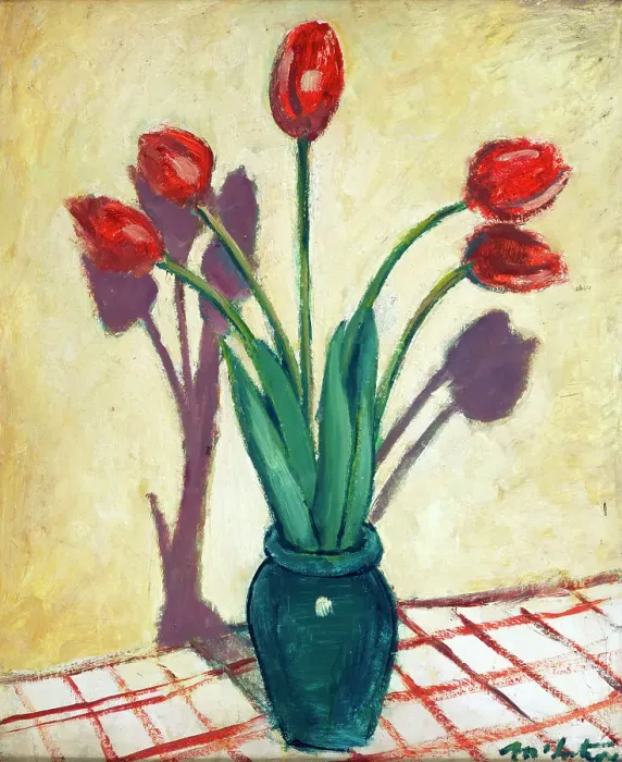 Framed Print : Tulips, c1925. Creator: Raymond McIntyre Framed Print : Tulips, c1925. Creator: Raymond McIntyre