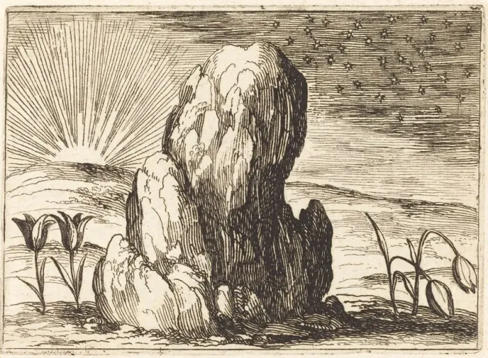 Framed Print : The Tulips and the Sun, 1628. Creator: Jacques Callot Framed Print : The Tulips and the Sun, 1628. Creator: Jacques Callot