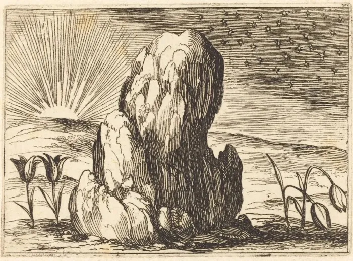 Framed Print : The Tulips and the Sun, 1628. Creator: Jacques Callot Framed Print : The Tulips and the Sun, 1628. Creator: Jacques Callot