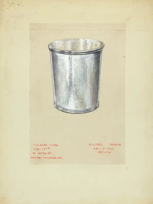 Framed Print : Tumbler, 1935 / 1942. Creator: Michael Trekur Framed Print : Tumbler, 1935 / 1942. Creator: Michael Trekur