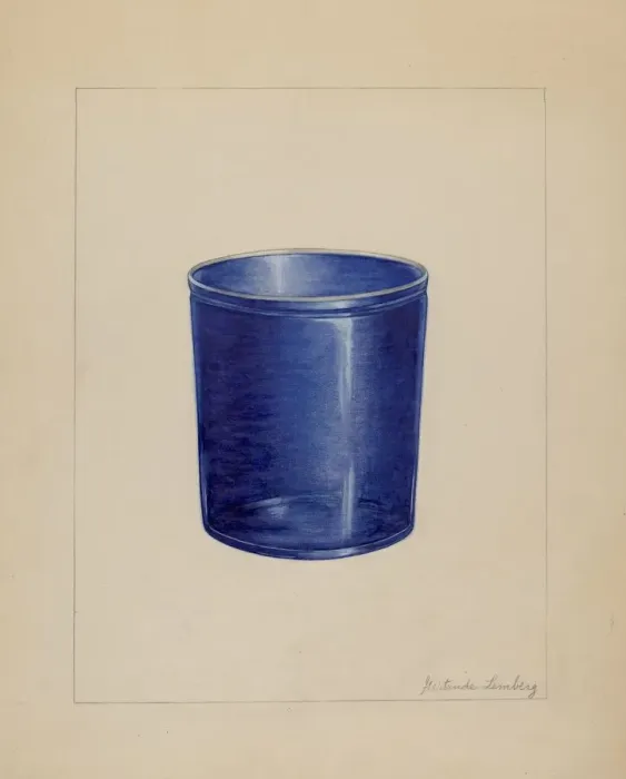 Framed Print : Tumbler, c. 1937. Creator: Gertrude Lemberg Framed Print : Tumbler, c. 1937. Creator: Gertrude Lemberg