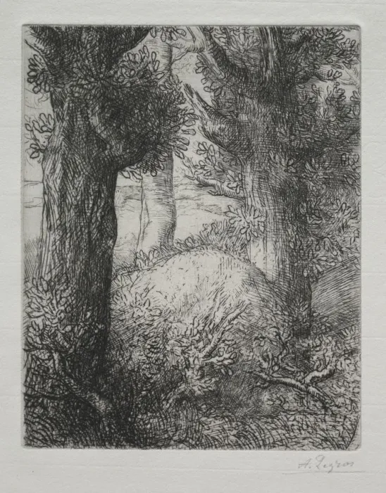 Framed Print : Tumulus gaulois. Creator: Alphonse Legros (French, 1837-1911) Framed Print : Tumulus gaulois. Creator: Alphonse Legros (French, 1837-1911)