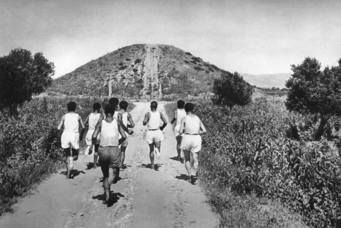 Framed Print : The Tumulus of Marathon, Greece, 1937. Artist: Martin Hurlimann Framed Print : The Tumulus of Marathon, Greece, 1937. Artist: Martin Hurlimann