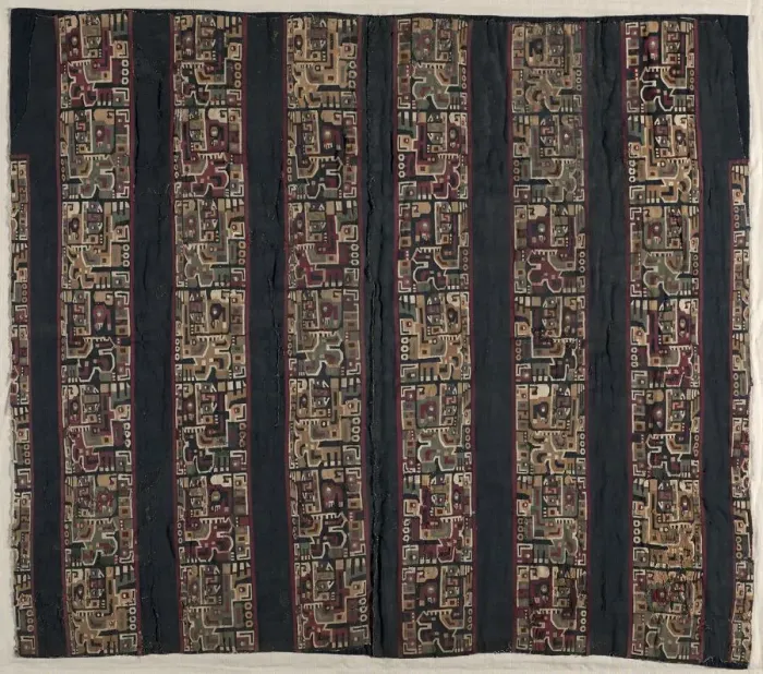 Framed Print : Tunic Fragments with Bird-Headed Creature, 600-1000. Creator: Unknown Framed Print : Tunic Fragments with Bird-Headed Creature, 600-1000. Creator: Unknown
