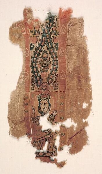 Tunic Ornament with Part of a Saint, c. 600s - 700s. Creator: Unknown