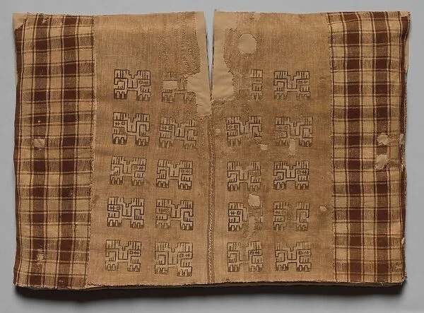 Tunic with Profile Animals and Checkerboards, 700 BC-AD 650. Creator: Unknown