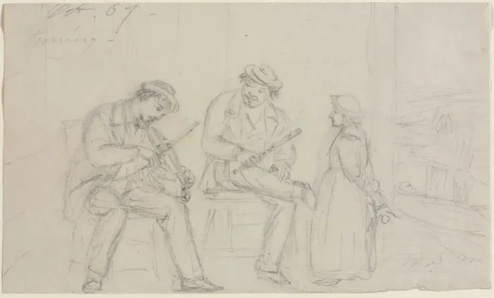 Framed Print : Tuning, 1867. Creator: William Sidney Mount (American, 1807-1868) Framed Print : Tuning, 1867. Creator: William Sidney Mount (American, 1807-1868)