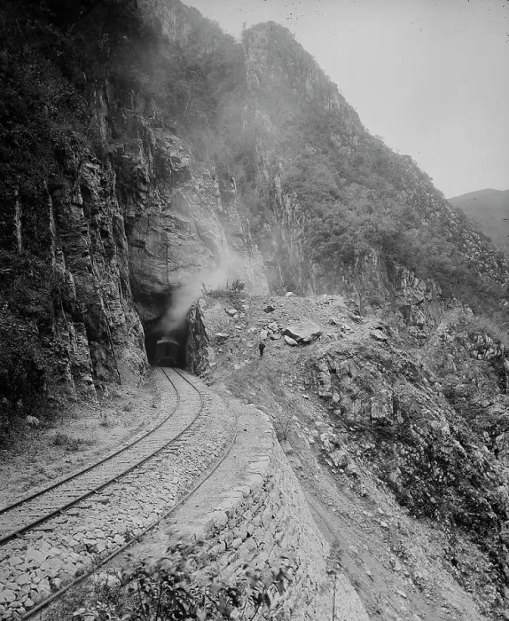Framed Print : Tunnel 4 from 5, Temasopa [sic] Canon, between 1880 and 1897. Creator: William H. Jackson