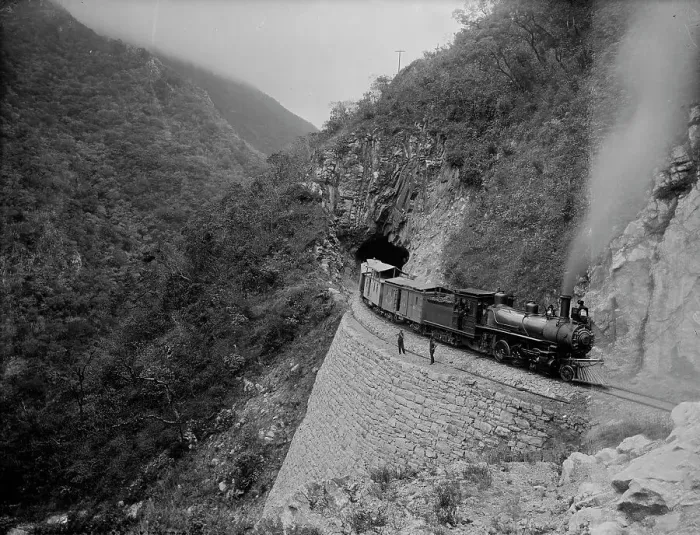 Framed Print : Tunnel 5, Temasopa [sic] Canon, Mexico, between 1880 and 1897. Creator: William H. Jackson