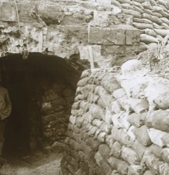 Framed Print : Tunnel, Mt Casque, France, c1914-c1918 Framed Print : Tunnel, Mt Casque, France, c1914-c1918