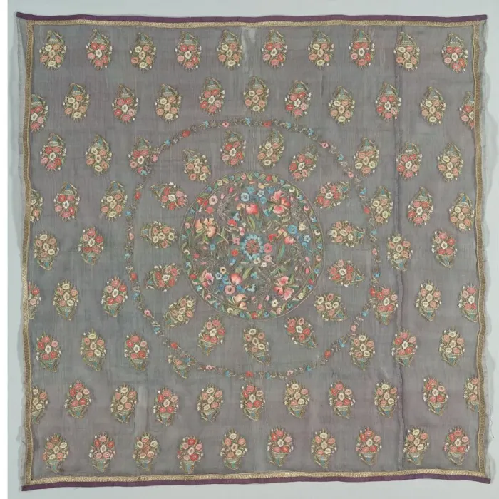 Framed Print : Turban cover, 1700s-early 1800s. Creator: Unknown Framed Print : Turban cover, 1700s-early 1800s. Creator: Unknown