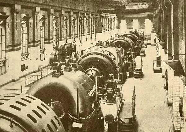 Turbo-Generators at Neasden Power House, Metropolitan Railway, 1930. Creator: Unknown