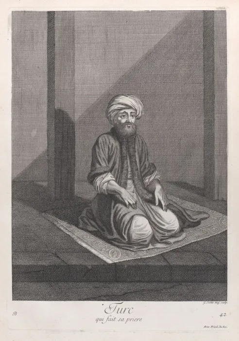 Framed Print : Turc, qui fait sa priere, 1714-15. Creator: Unknown Framed Print : Turc, qui fait sa priere, 1714-15. Creator: Unknown