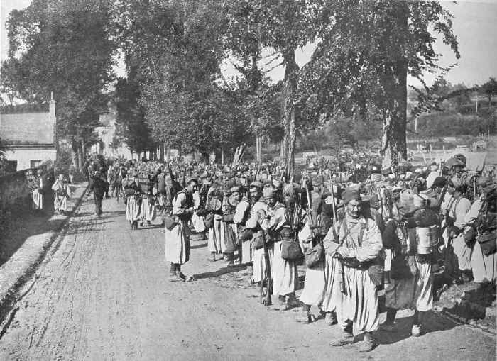 Framed Print : Turcos waiting for the order to advance, 1914 Framed Print : Turcos waiting for the order to advance, 1914