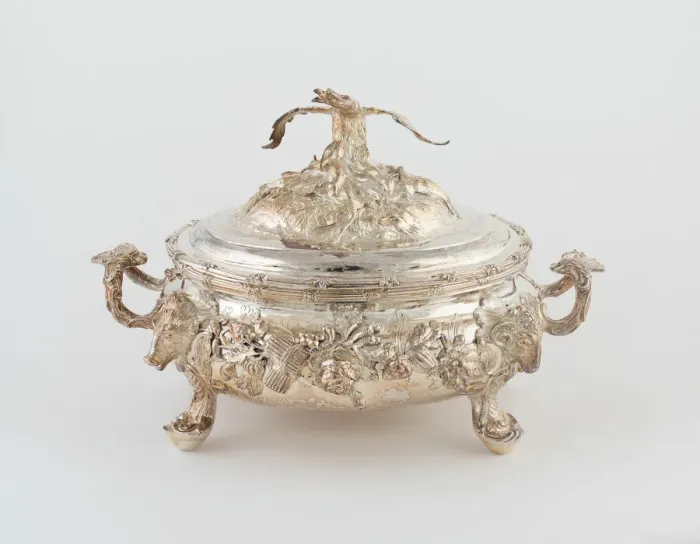 Framed Print : Tureen with Cover, London, 1745 / 46. Creator: Peter Archambo Framed Print : Tureen with Cover, London, 1745 / 46. Creator: Peter Archambo